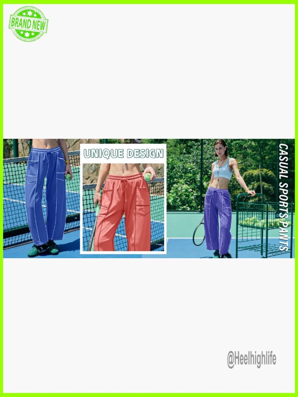 High Waisted Wide Leg Sweatpants Barrel Lounge Pants Drawstring Baggy - Picture 7 of 7